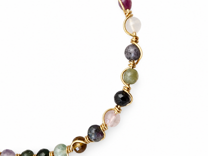 Gold-Plated Tourmaline Bracelet