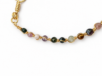 Gold-Plated Tourmaline Bracelet