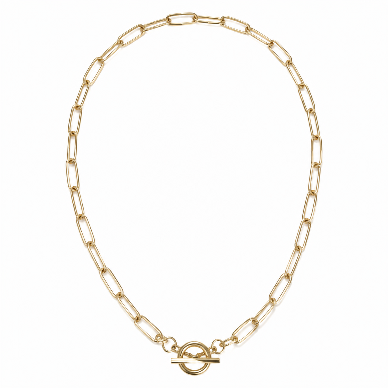 Stainless Steel Paperclip Chain Necklace