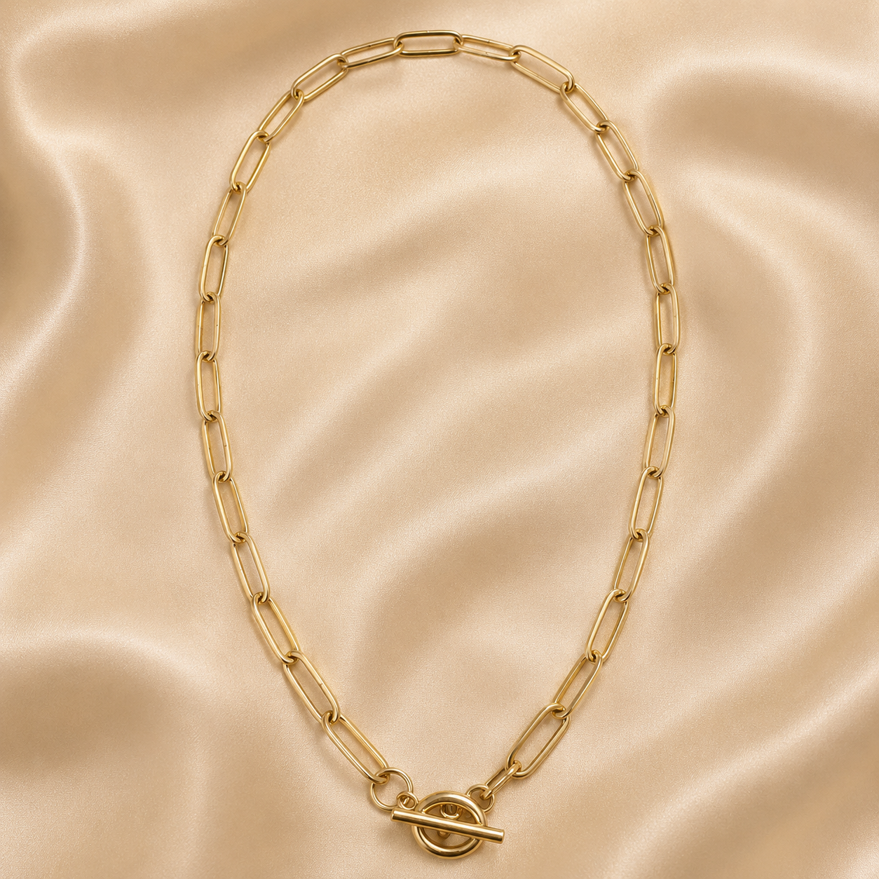 Stainless Steel Paperclip Chain Necklace