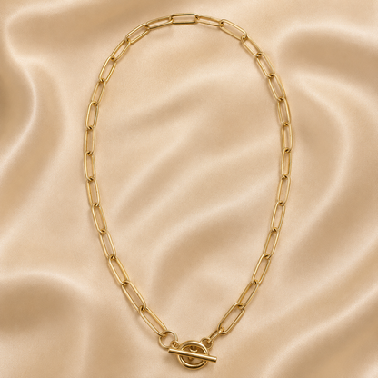 Stainless Steel Paperclip Chain Necklace