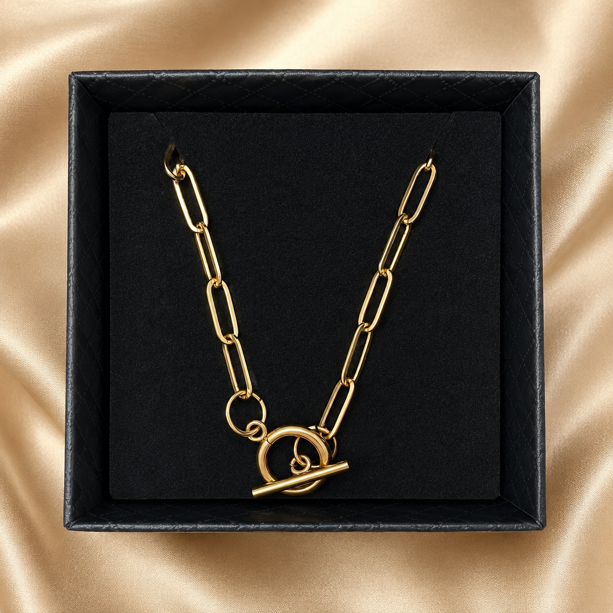 Stainless Steel Paperclip Chain Necklace