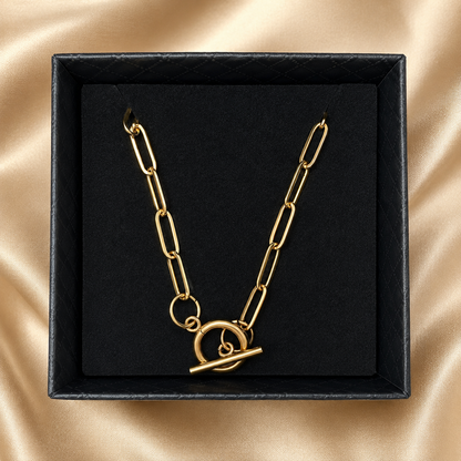 Stainless Steel Paperclip Chain Necklace