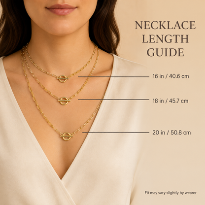 Stainless Steel Paperclip Chain Necklace