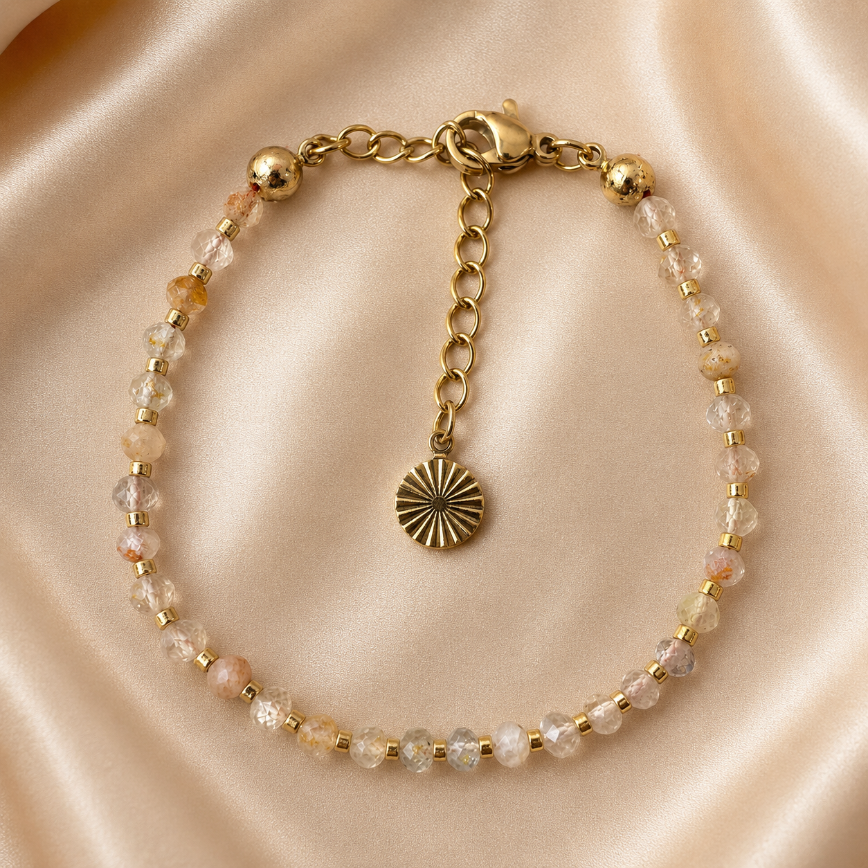 18k Gold-Plated Topaz Birthstone Bracelet