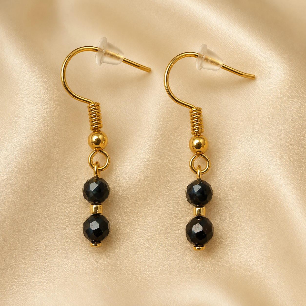Gold-Plated Multicoloured Tourmaline Earrings