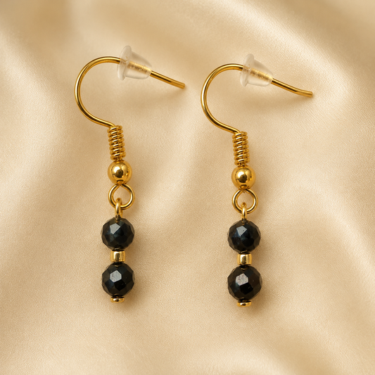 Gold-Plated Multicoloured Tourmaline Earrings