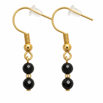 Gold-Plated Multicoloured Tourmaline Earrings