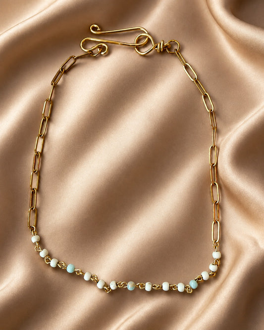 16 Inch Beaded Necklace with Toggle Clasp