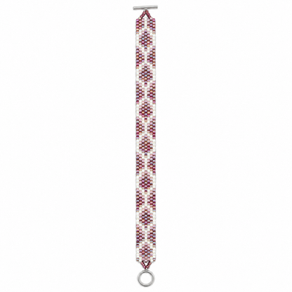 Handwoven Seed Bead Bracelet – Sterling Silver or 18k Gold-Plated Clasp