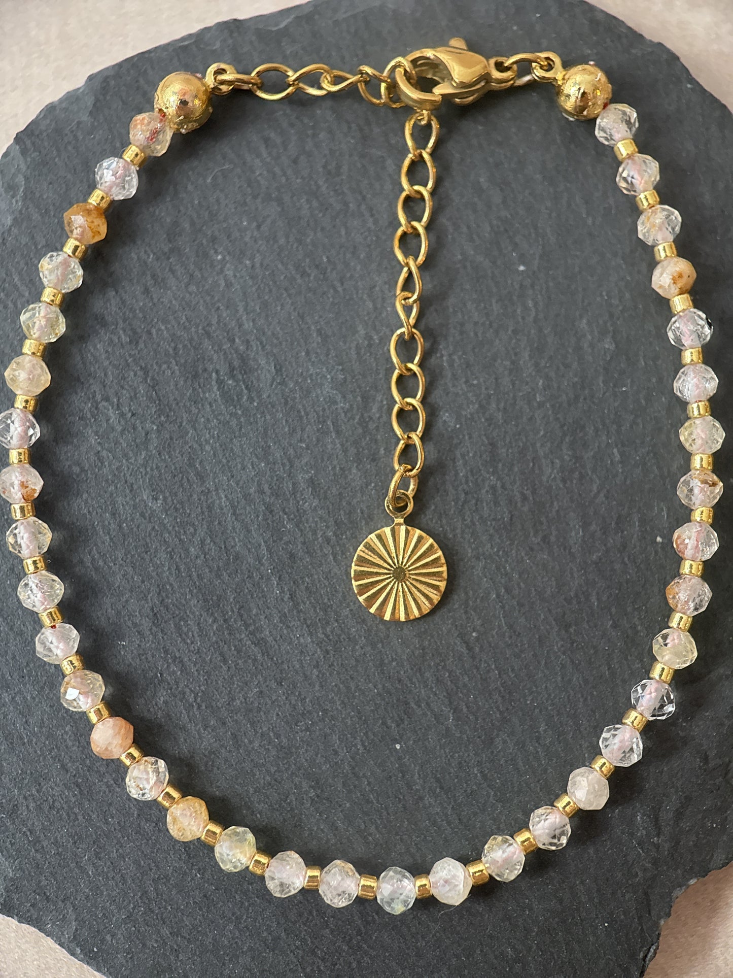18k Gold-Plated Topaz Birthstone Bracelet
