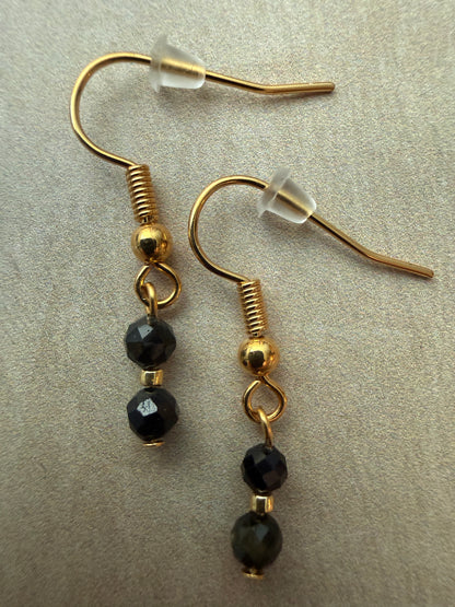 Gold-Plated Multicoloured Tourmaline Earrings