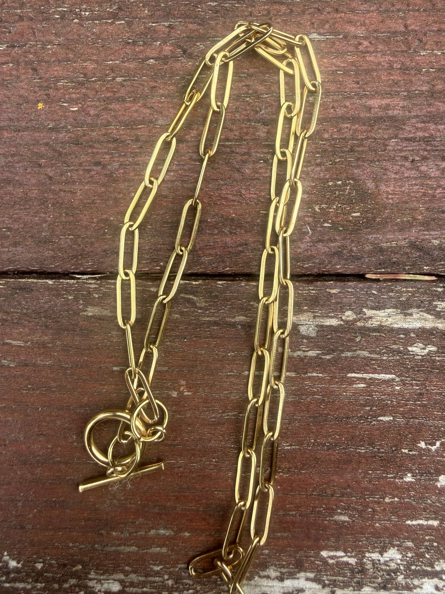 Stainless Steel Paperclip Chain Necklace