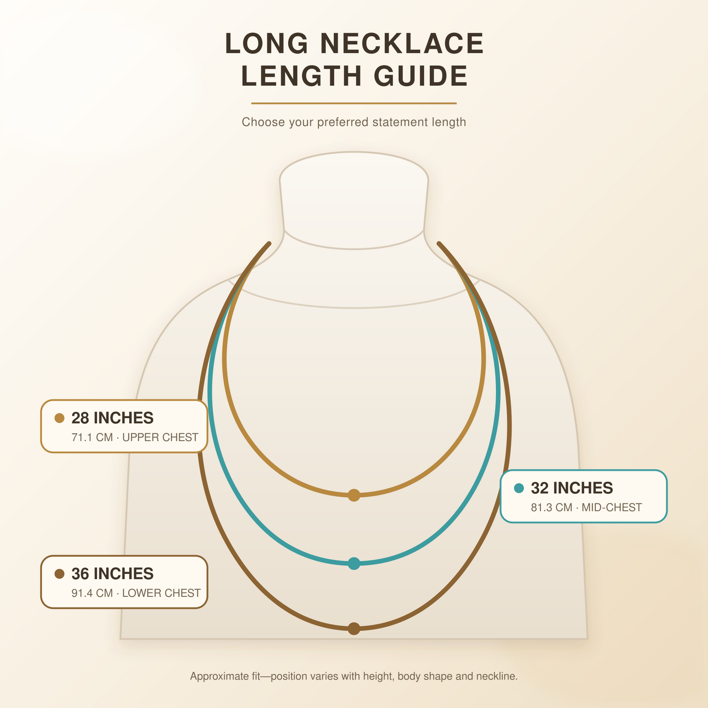 Howlite Beaded Paperclip Chain Necklace